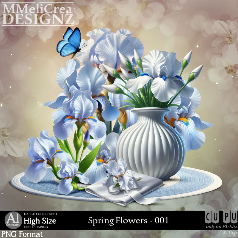(image for) AI - Spring Flowers - CU001 (CU4PU/PNG/PACK)